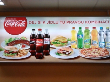 Světelná cedule Coca Cola